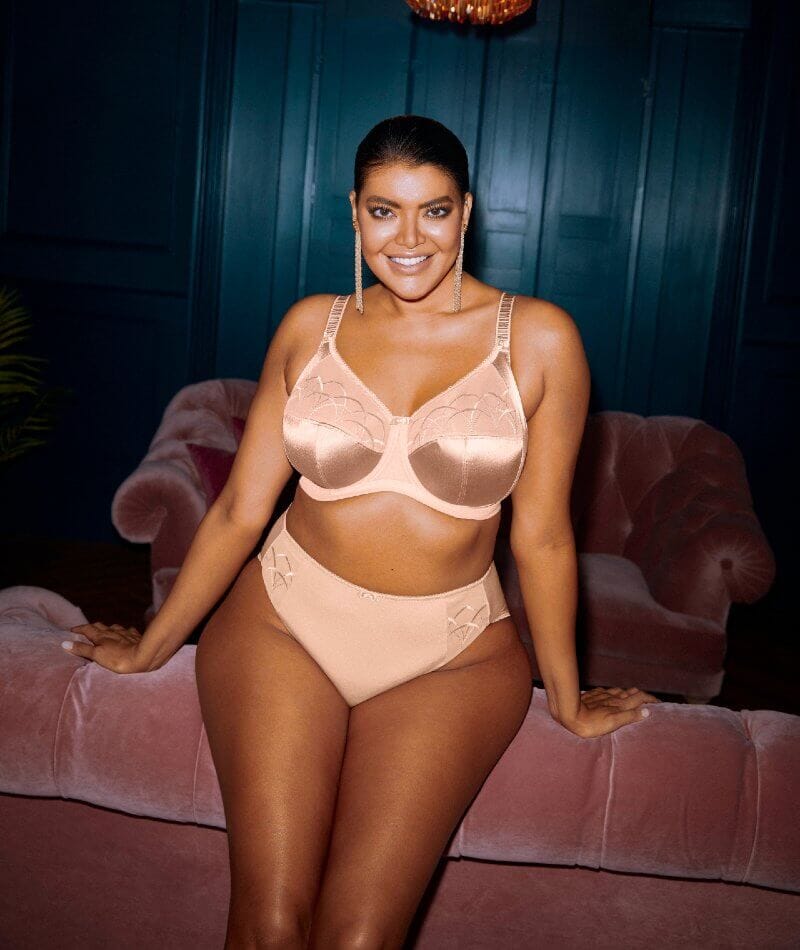 Elomi Cate Underwired Full Cup Banded Bra - Latte Bras