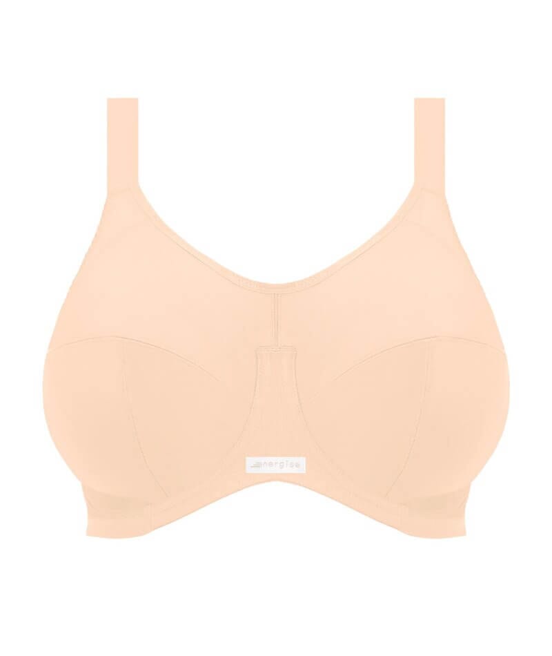 Elomi Womens Energise Underwire Sports Bra with J Hook, 46D, Nude 