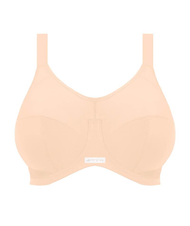 Elomi Women's Plus Size Energise Underwire Sports Bra with Racerback Conversion, Navy Geo, 46D Elomi Women's Plus Size Energise Underwire Sports Bra with Racerback Conversion, Navy Geo, 46D