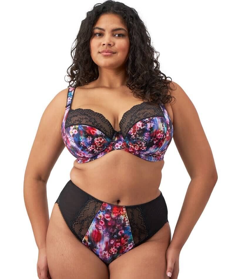 Elomi Lucie High Leg Brief - Cherry Blossom Knickers