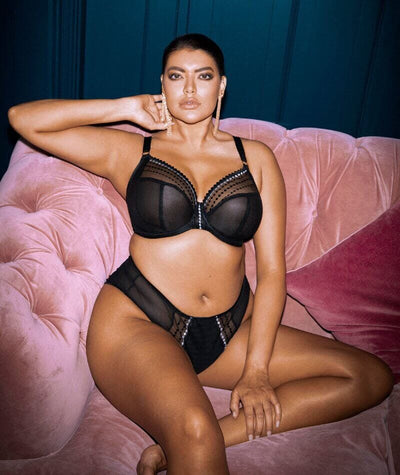 Elomi Matilda Underwired Plunge Bra - Black Bras
