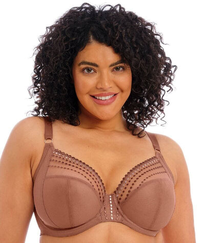 Elomi Matilda Underwired Plunge Bra - Clove - Curvy Bras