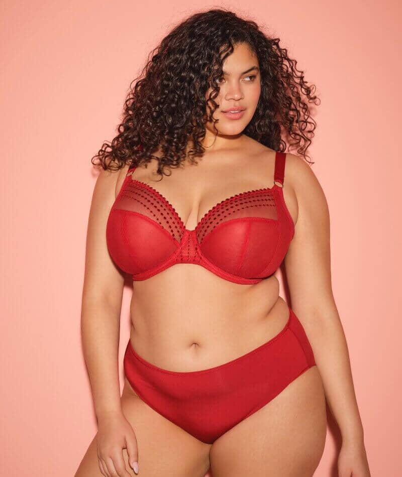 Elomi Matilda Underwired Plunge Bra - Haute Red Bras