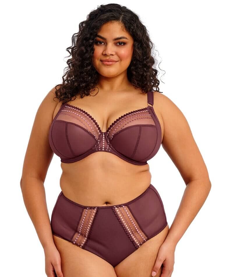 Elomi Matilda Underwired Plunge Bra - Sugarplum Bras