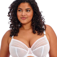 Elomi Matilda Underwired Plunge Bra - White