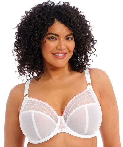 Elomi Matilda Underwired Plunge Bra - White Bras