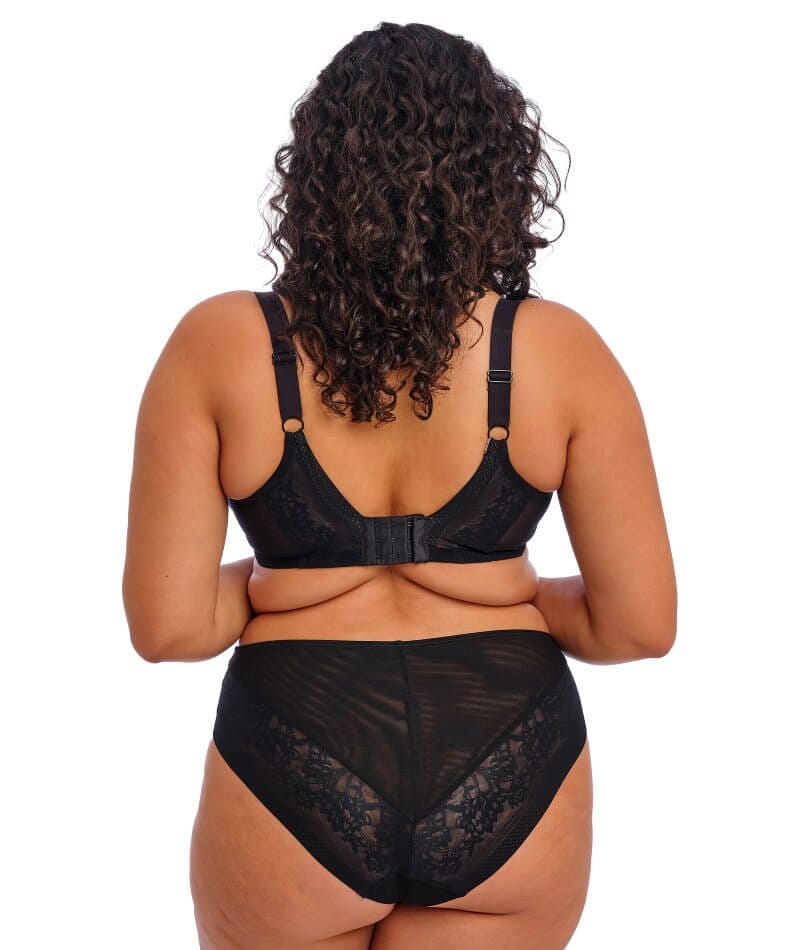 Elomi Nerina Underwire Stretch Plunge Bra - Black Bras