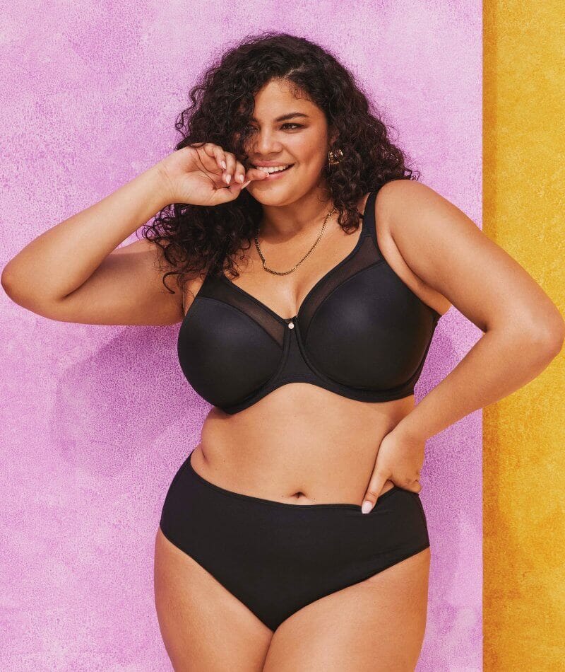 Elomi Smooth Underwire Moulded T-Shirt Bra - Black Bras