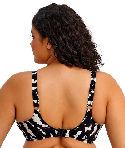 Elomi Swim Echo Shell Underwired Plunge Bikini Top - Black