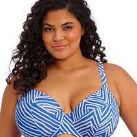 Elomi Swim Fiji Falls Underwired Plunge Bikini Top - Ocean