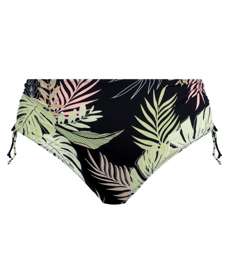 Elomi Swim Tropical Retreat Adjustable Bikini Brief - Black Swim