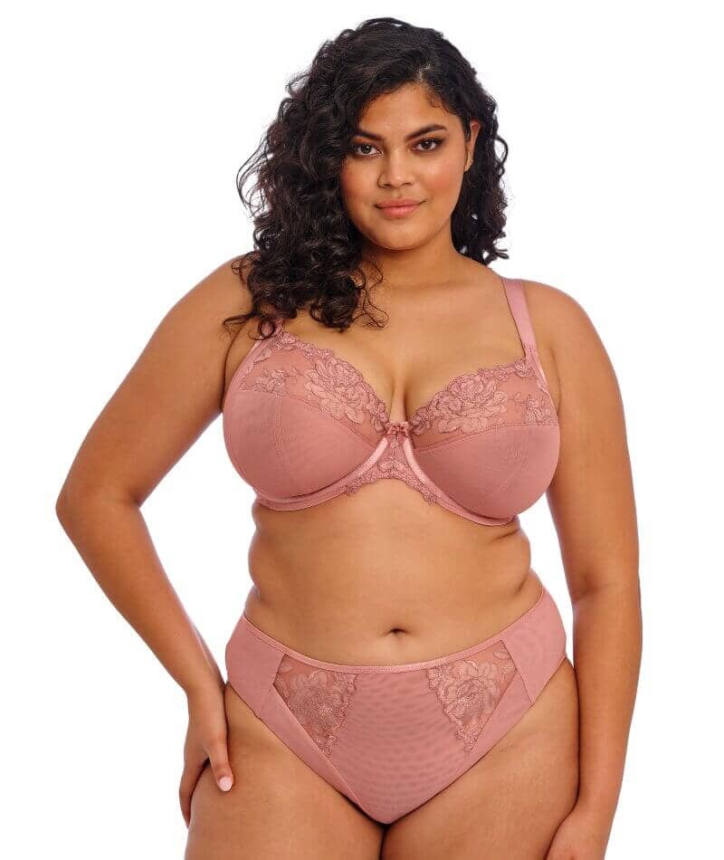 Elomi Teagan Underwire Plunge Bra - Ash Rose Bras