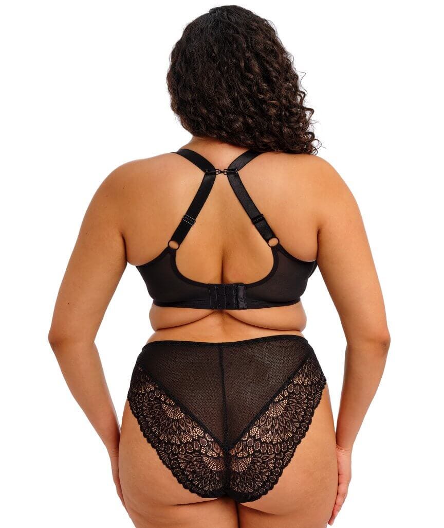 Elomi Tiernie Underwire Stretch Plunge Bra - Black Bras