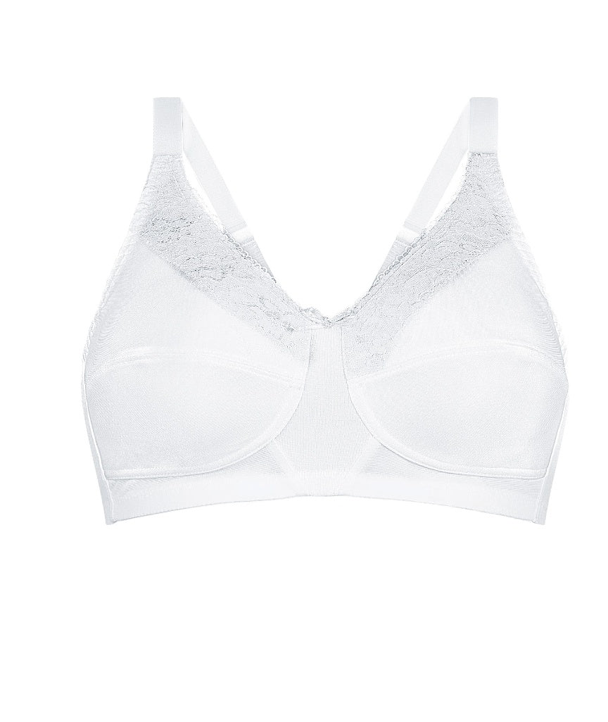 Amoena Nancy Wire-Free Bra - White