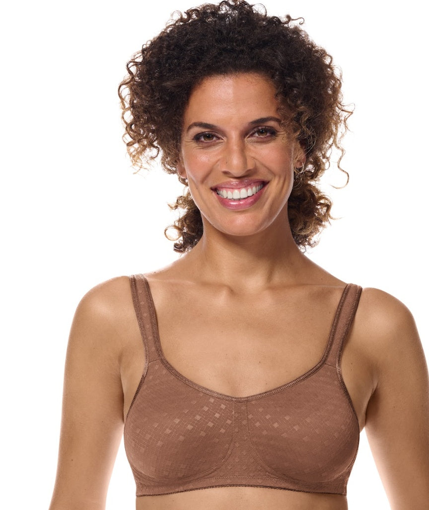 Amoena Tiana Wire-Free Bra - Mocha