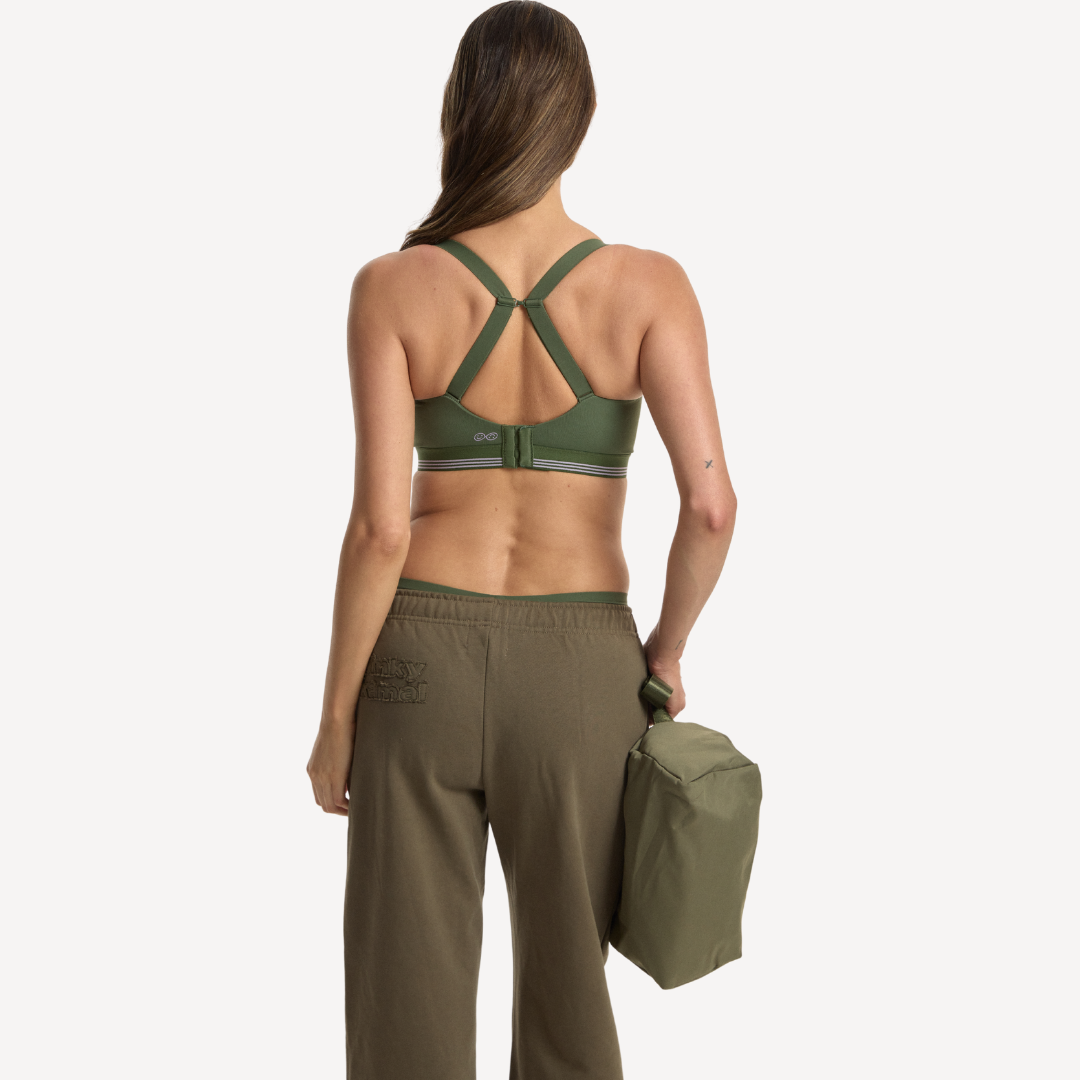 Nala Sporty Support Wirefree Bralette - Pickle/Lavender Fizz