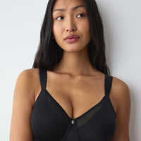 Triumph True Shape Sensation Minimiser Underwire Bra  - Black