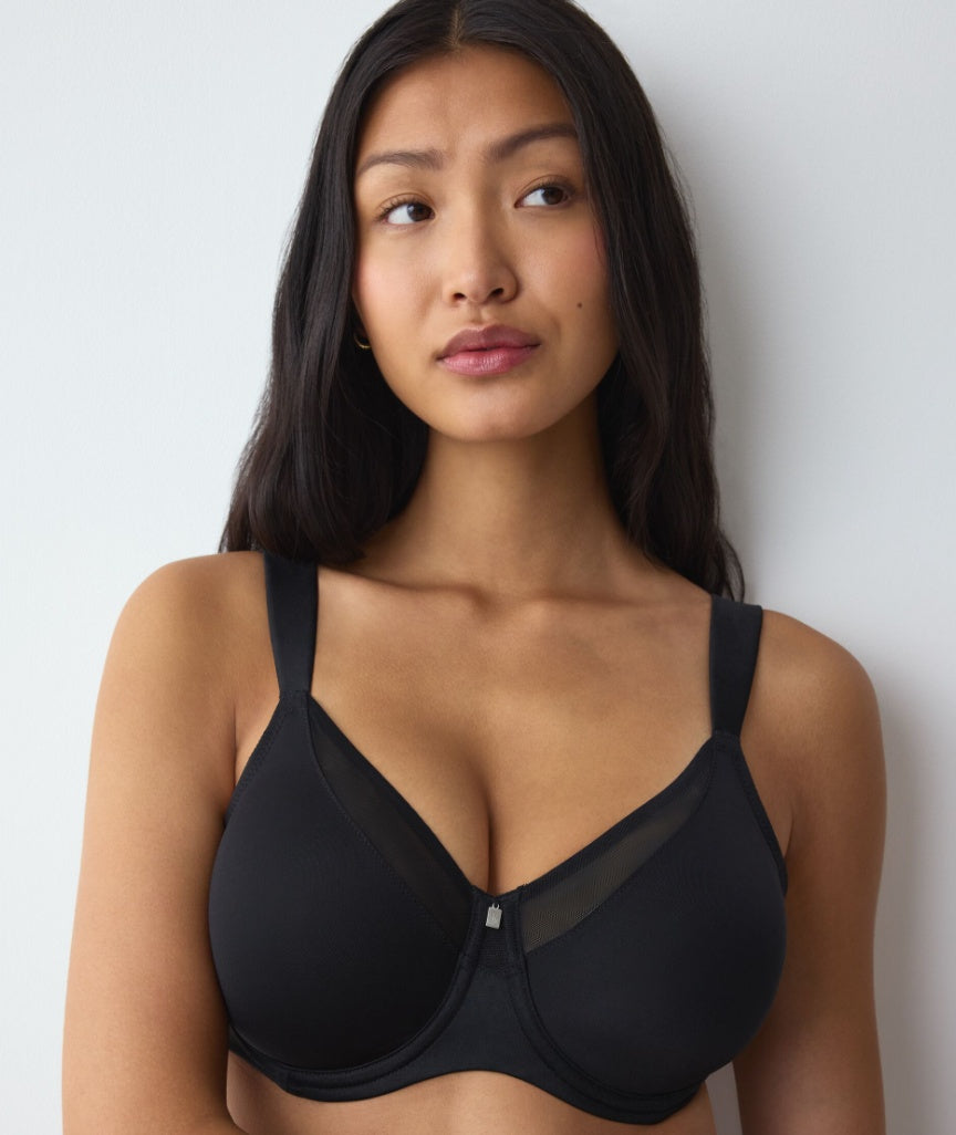 Triumph True Shape Sensation Minimiser Underwire Bra  - Black