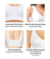 Exquisite Form Fully Seamless Wire-Free Full Coverage Bra with Front Closure - Nude Bras