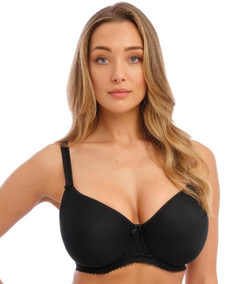Fantasie Rebecca Moulded Spacer with Embroidery Underwired Bra - Black Bras