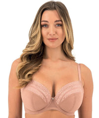 Fantasie Devote Underwire Side Support Plunge Bra - Cafe Au Lait