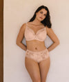 Fantasie Fusion Lace Underwire Padded Plunge Bra - Blush Bras