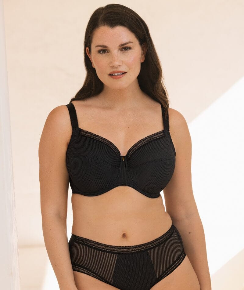 Fantasie Fusion Underwired Full Cup Side Support Bra - Black Bras