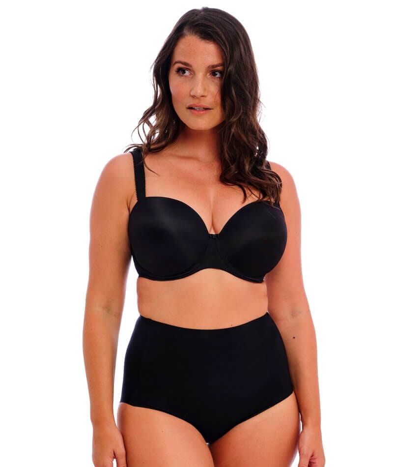 Fantasie Smoothease Underwire Moulded T-Shirt Bra - Black Bras 