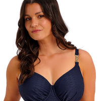 Fantasie Swim Azores Underwire Gathered Full Cup Bikini Top - Midnight