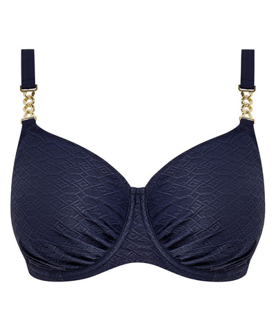 Fantasie Swim Azores Underwire Gathered Full Cup Bikini Top - Midnight