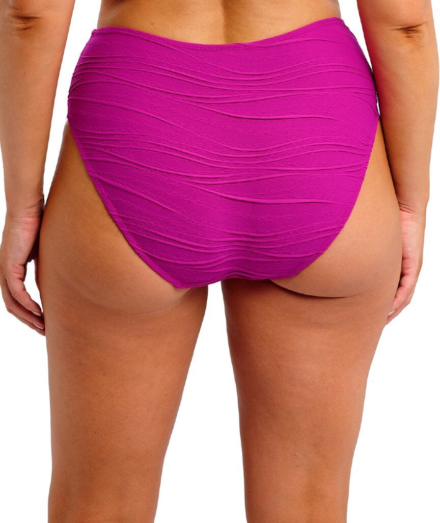 Fantasie Swim Beach Waves High Waist Bikini Brief - Bright Fuchsia