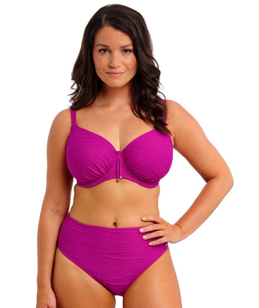Fantasie Swim Beach Waves High Waist Bikini Brief - Bright Fuchsia