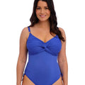 Fantasie Swim Beach Waves Underwire Twist Front Swimsuit With Adjustable Leg - Ultramarine