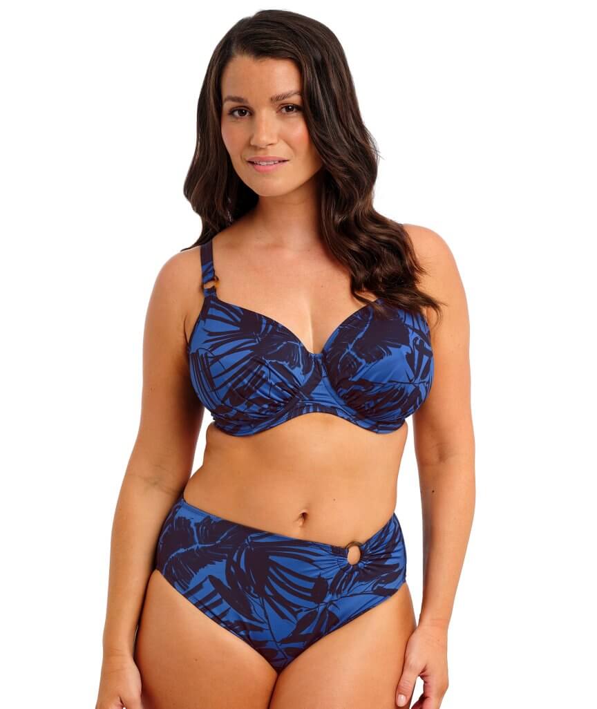 Fantasie Swim Malabar Coast Underwire Gathered Full Cup Bikini Top - Midnight