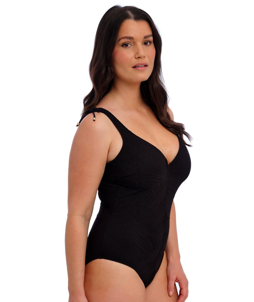 Fantasie Swim Ottawa Underwired Plunge One Piece Swimsuit - Black