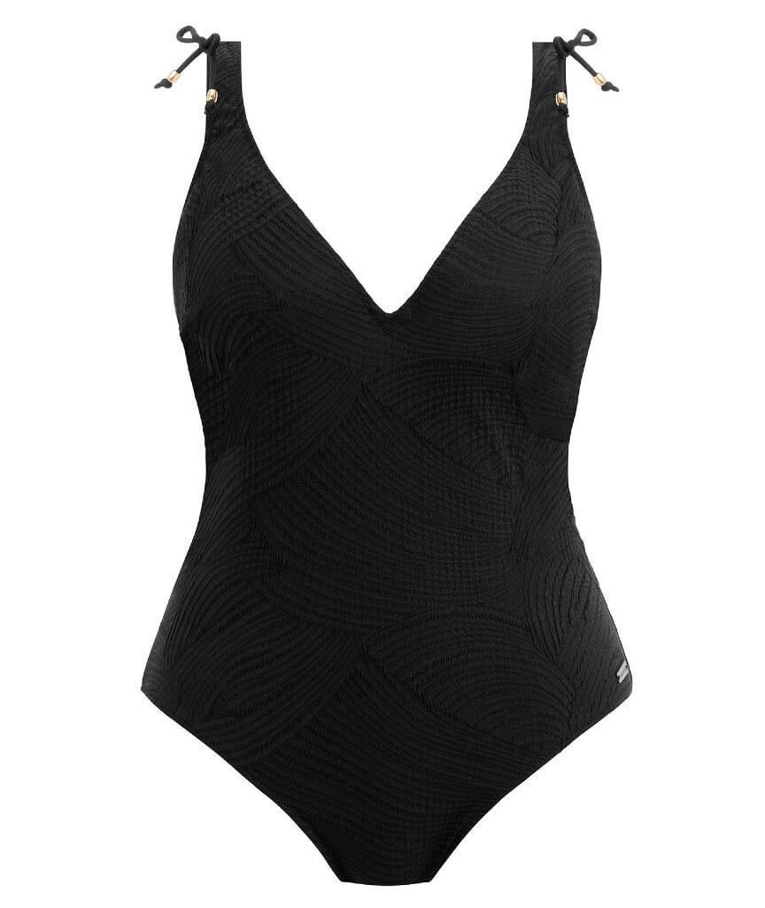Fantasie Swim Ottawa Underwired Plunge One Piece Swimsuit - Black