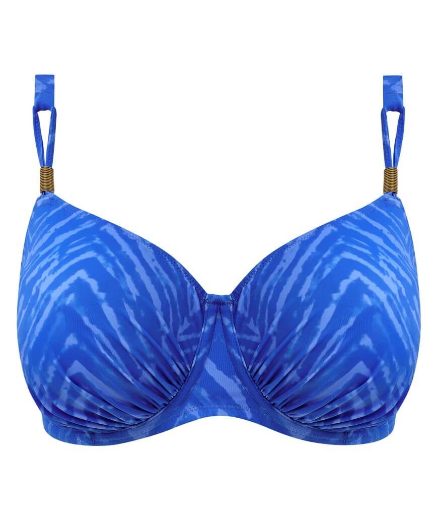 Fantasie Swim Punta Mita Underwire Gathered Full Cup Bikini Top - Sapphire