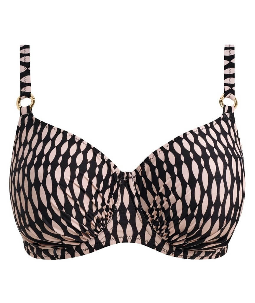 Fantasie Swim Shell Bay Underwire Gathered Full Cup Bikini Top - Desert Blush