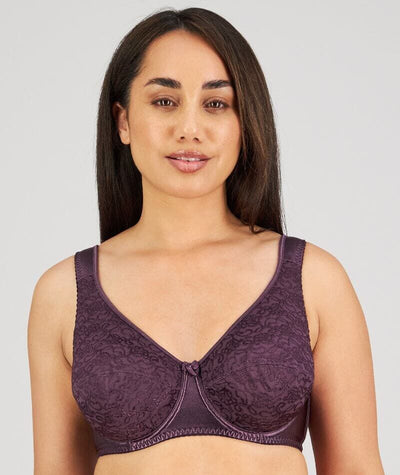 Fayreform Charlotte Underwire Bra - Plum Bras