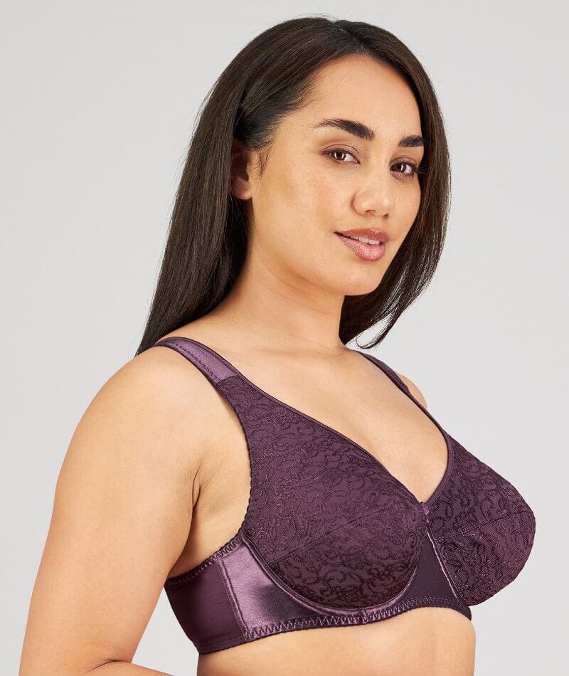 Fayreform Charlotte Underwire Bra - Plum Bras