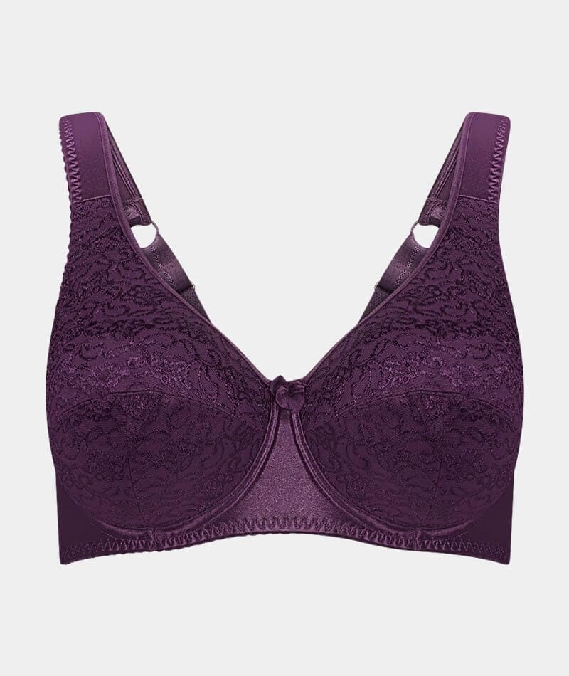 Fayreform Charlotte Underwire Bra - Plum Bras