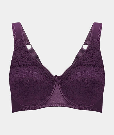Fayreform Charlotte Underwire Bra - Plum Bras