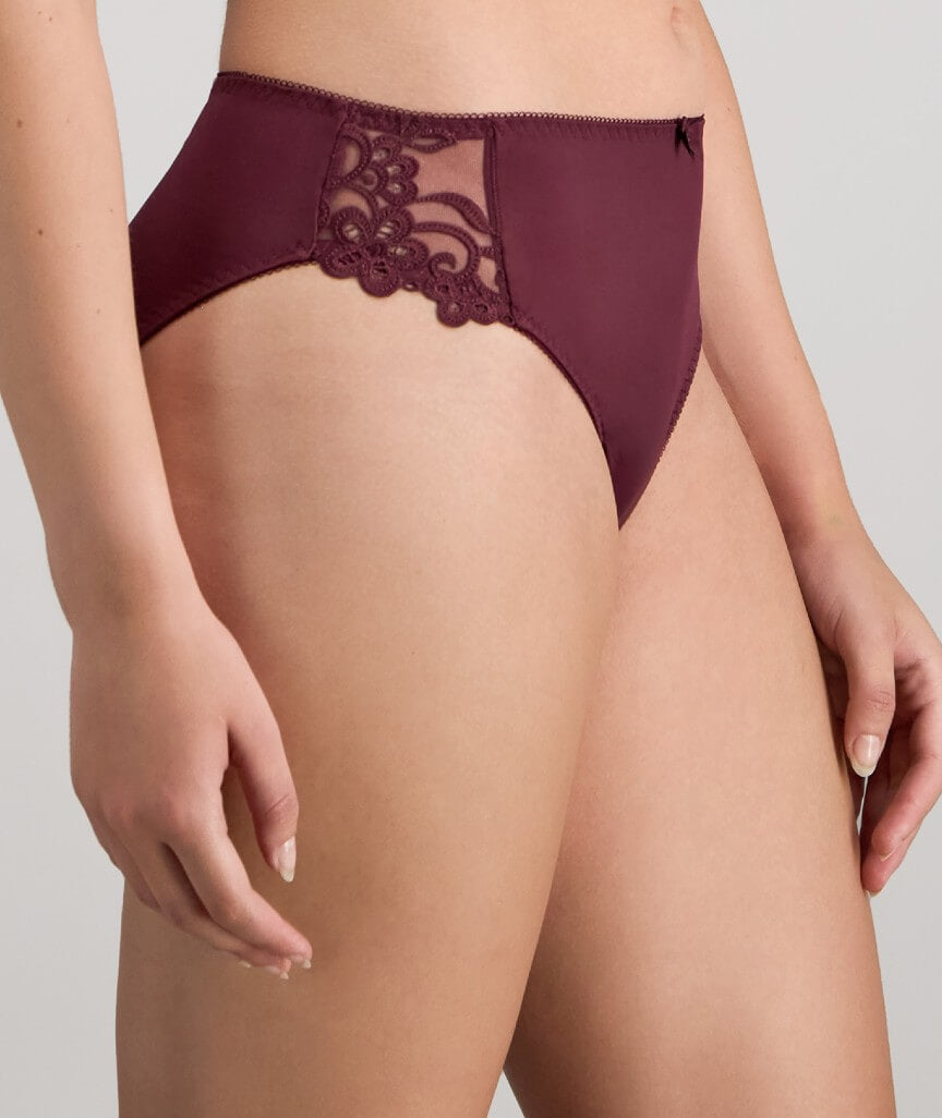 Fayreform Coral High Cut Brief - Fig