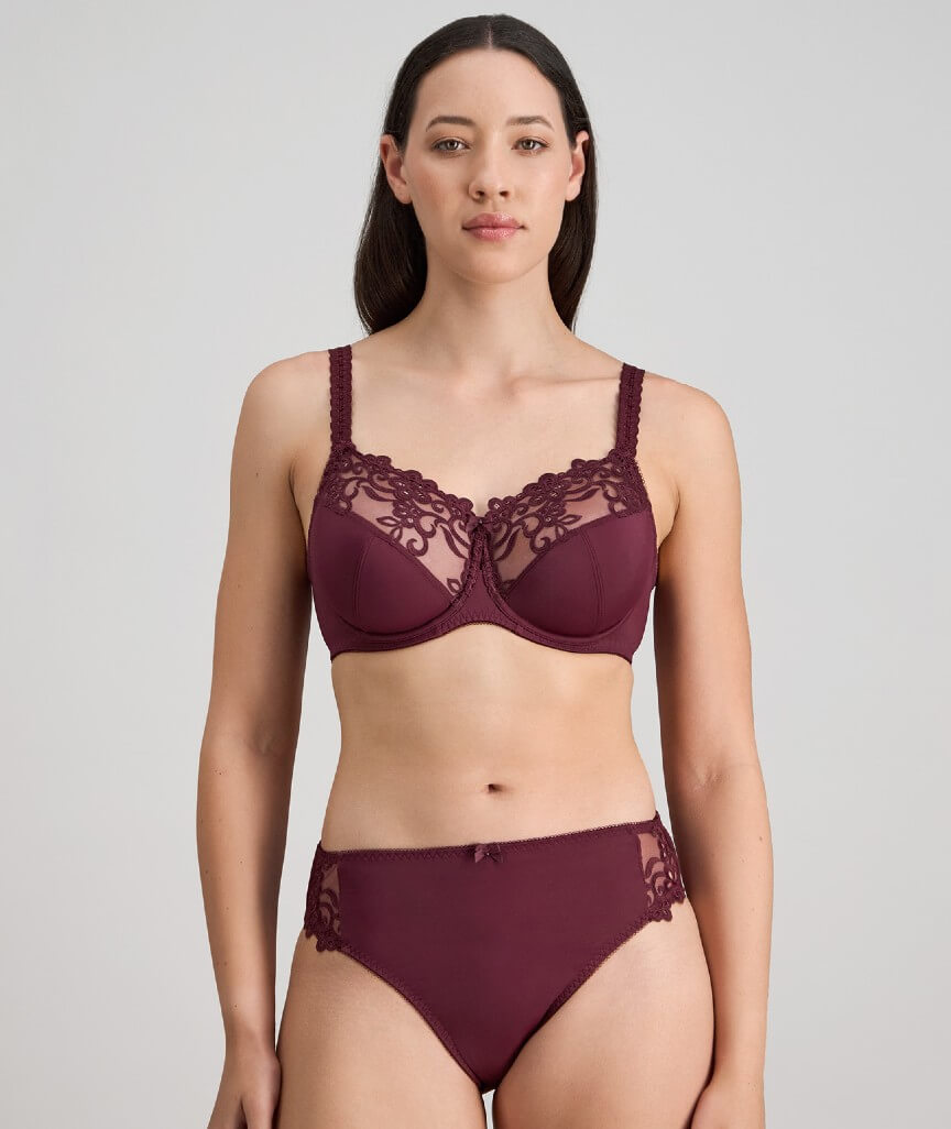 Fayreform Coral High Cut Brief - Fig