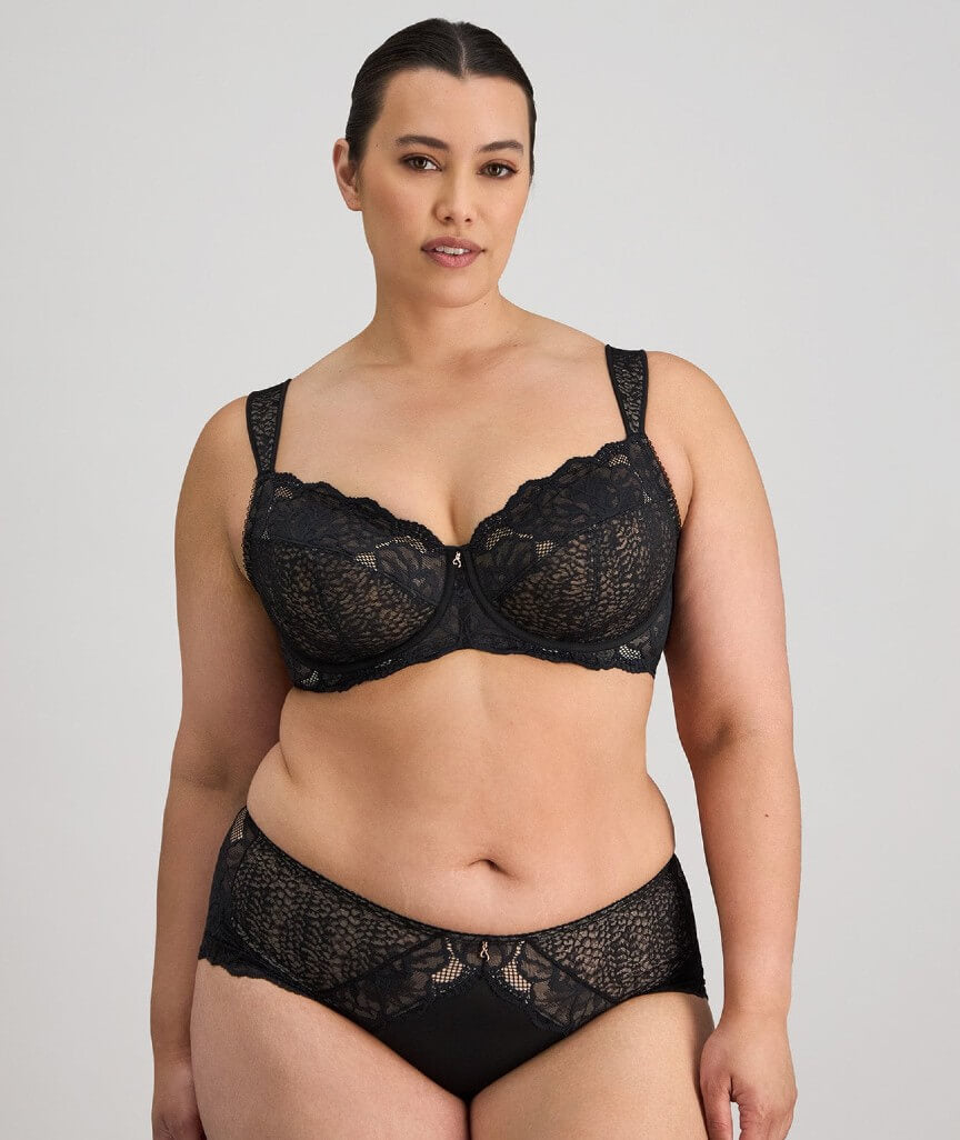 Fayreform Midnight Express Underwire Bra - Black
