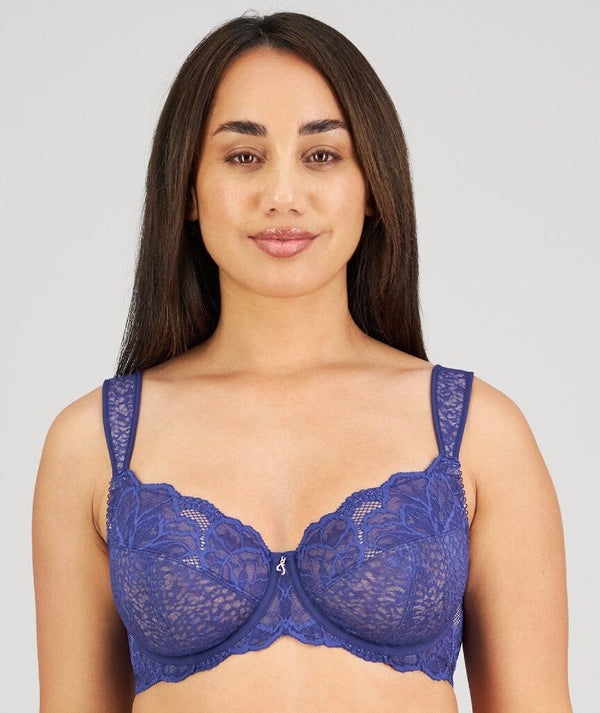 Fayreform Midnight Express Underwire Bra - Blue Ribbon - Curvy Bras
