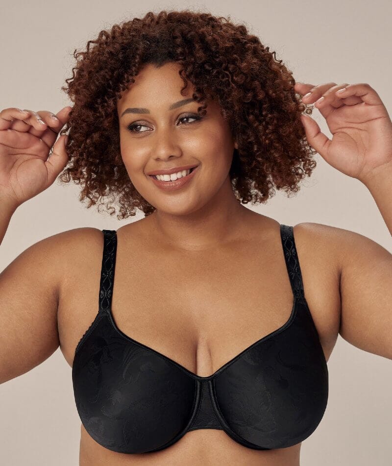 Fayreform Profile Perfect Contour Bra - Black - Curvy Bras