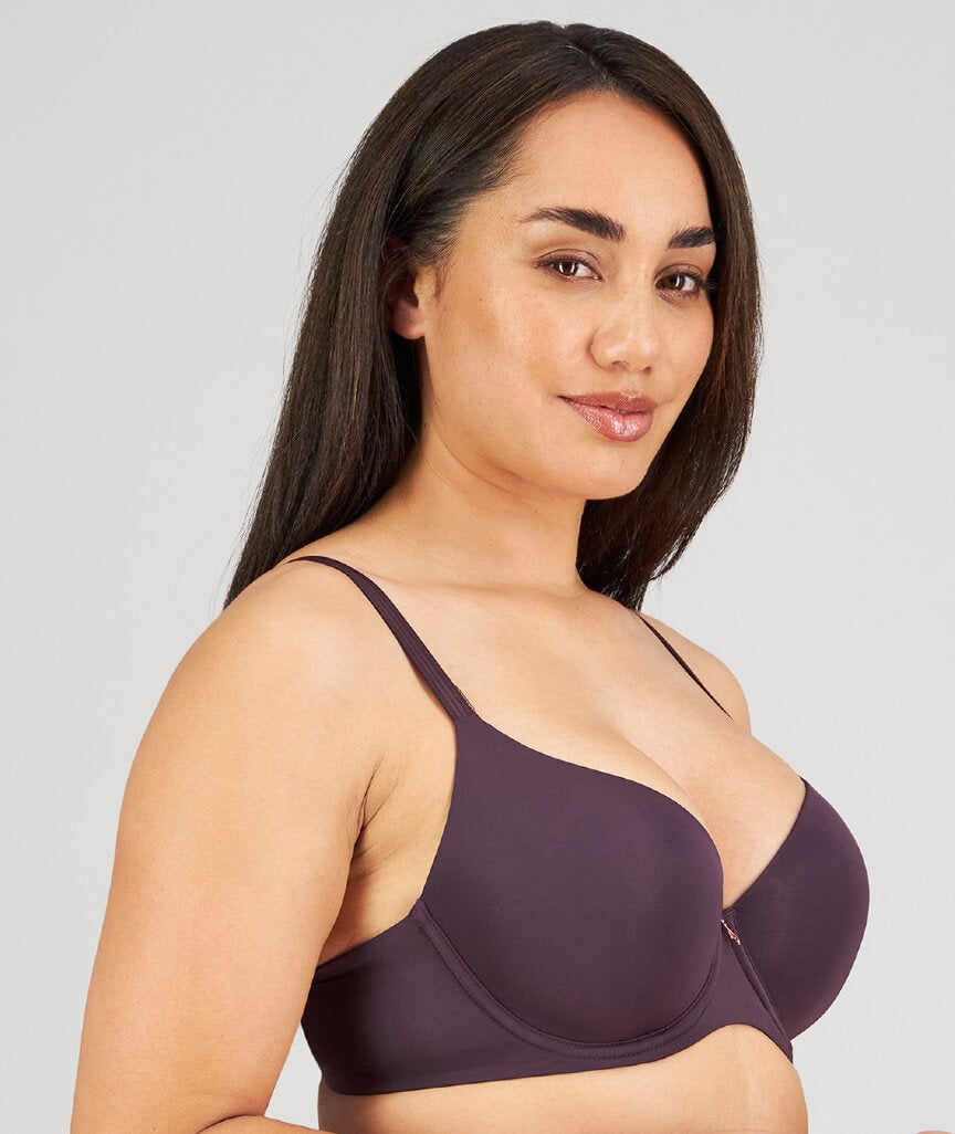 Fayreform Sculpt Contour Plunge Bra - Plum Perfect