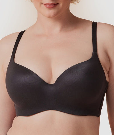 Finelines Memory Blessed Full Coverage Bra - Black