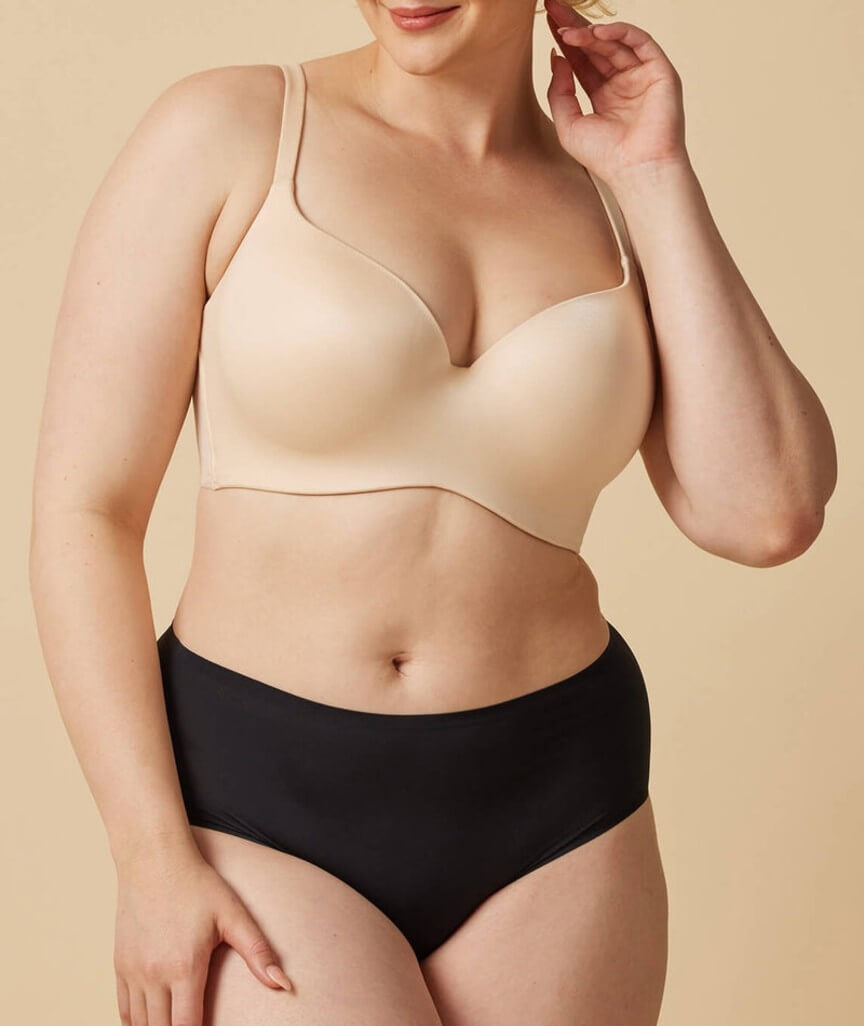 Finelines Memory Blessed Full Coverage Bra - Skin